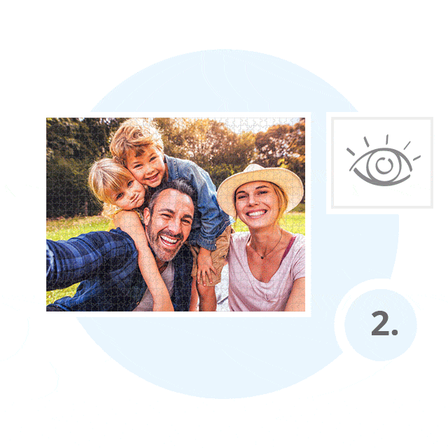 Schritt 2: Wie viele Teile bekommt Ihr Fotopuzzle?