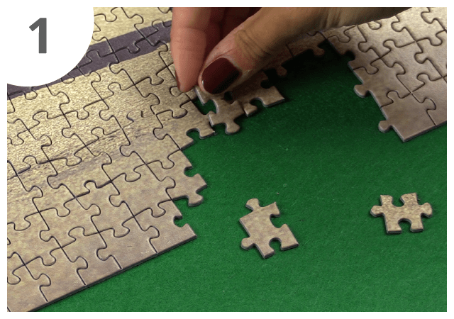 Instructions pour le tapis pour puzzle - étape 1